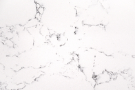 Carrara White Meja Dapur Abu-abu Kuarsa Buatan yang Sangat Diimimasikan