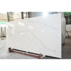 15MM Putih Berurat Putih Batu Kuarsa Calacatta Untuk Panel Dinding